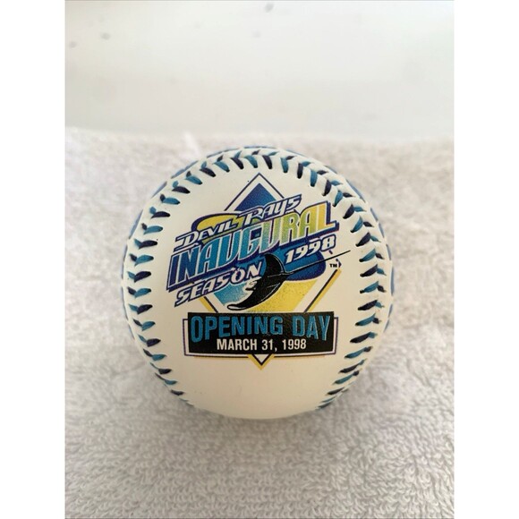 Vintage Lot of (2) Tampa Bay Devil Rays Inaugural Season Baseballs March 1998 - Picture 4 of 10